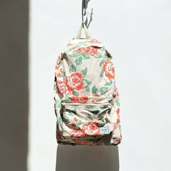 Herschel Supply Company Handbags - 🌻NEW Hershel Vintage Rose Washed Cotton Fabric Daypack Backpack